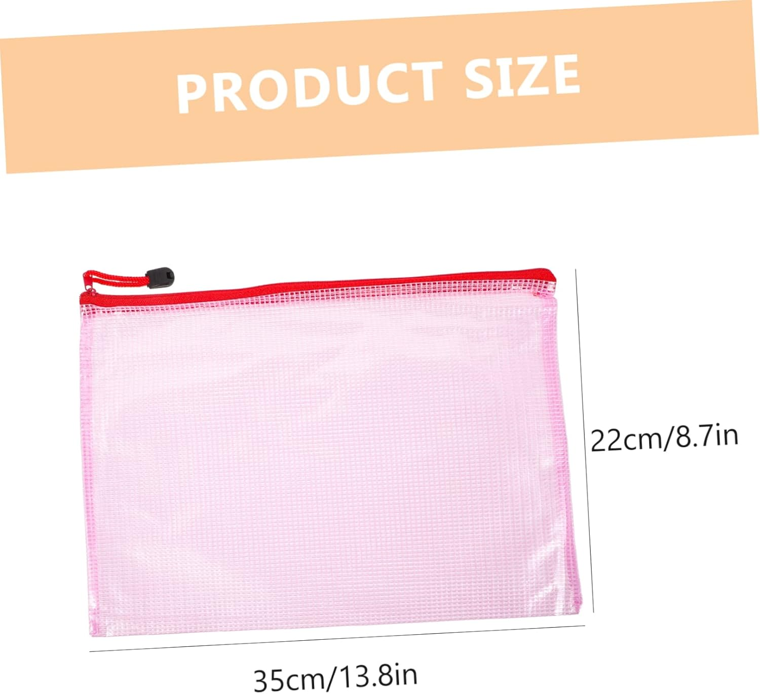 ARTIBETTER 12Pcs File Bags Stationery Pouches Zipper for Office Documents and Receipts Organizer image number 5