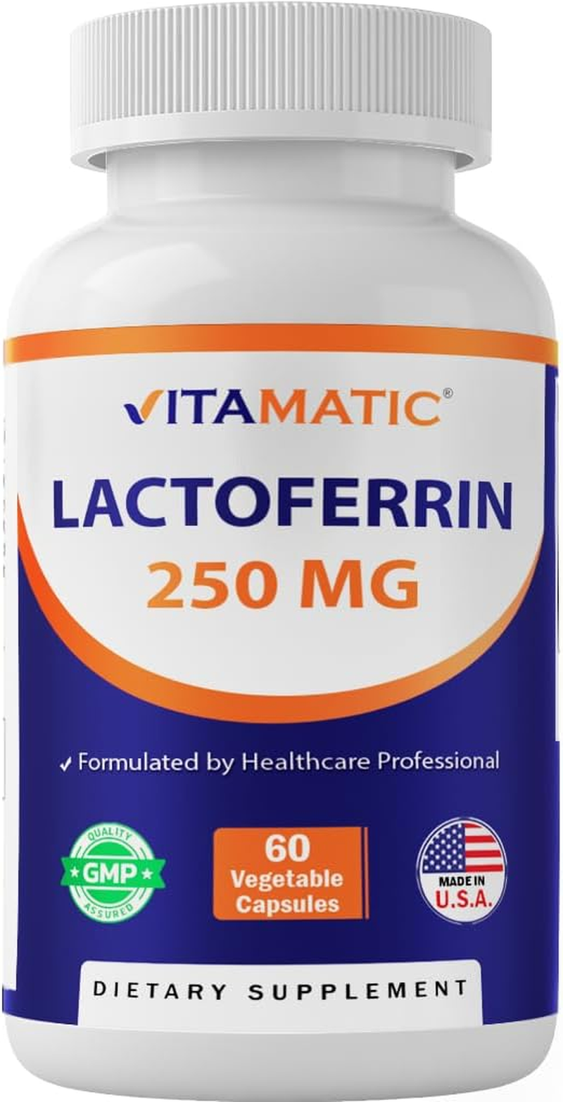 Vitamatic Lactoferrin 250Mg, 60 Vegetable Capsules - Promotes Healthy Immune Function*
