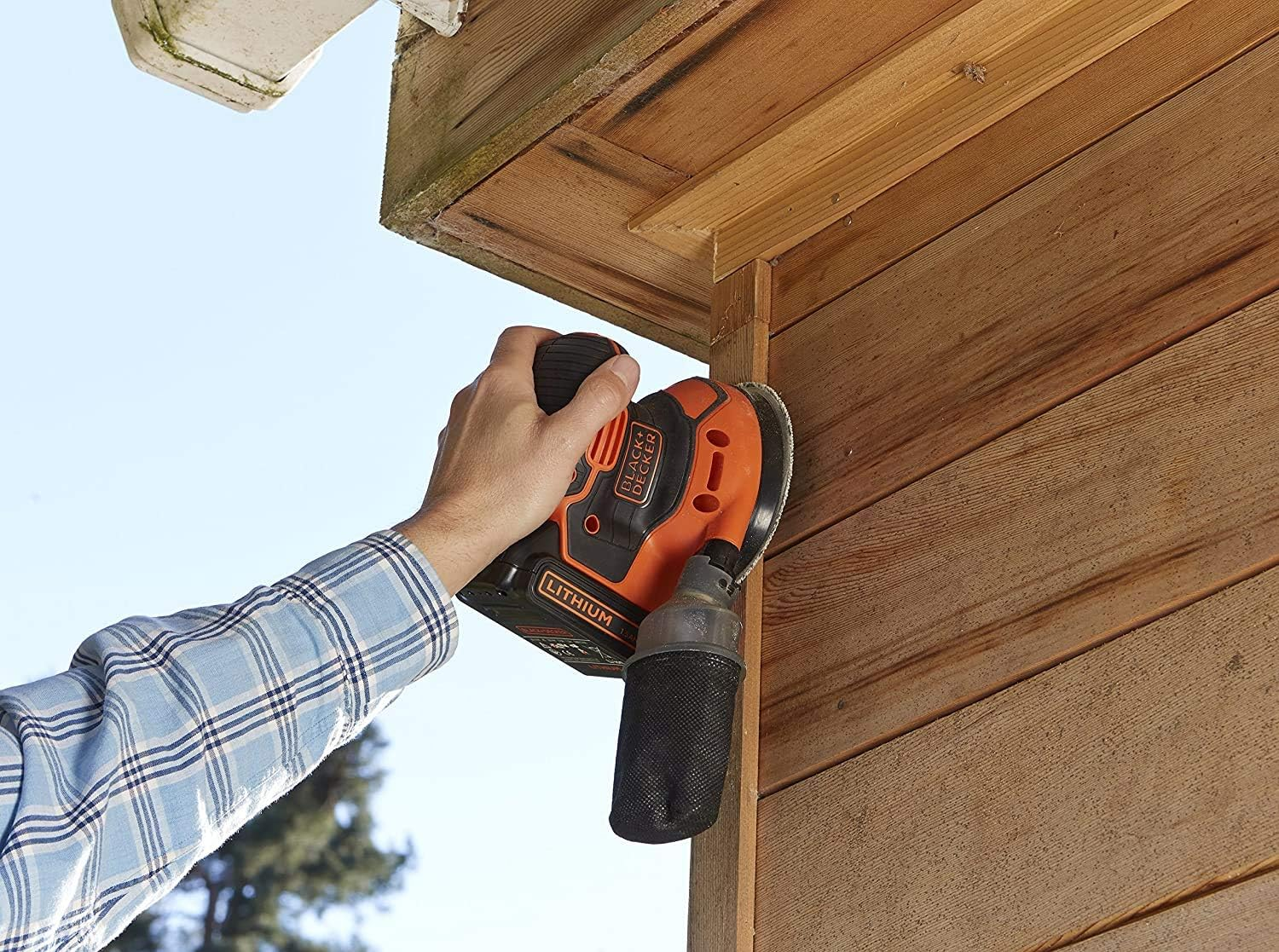 BLACK+DECKER 18V Lithium-Ion Random Orbital Sander Skin image number 1