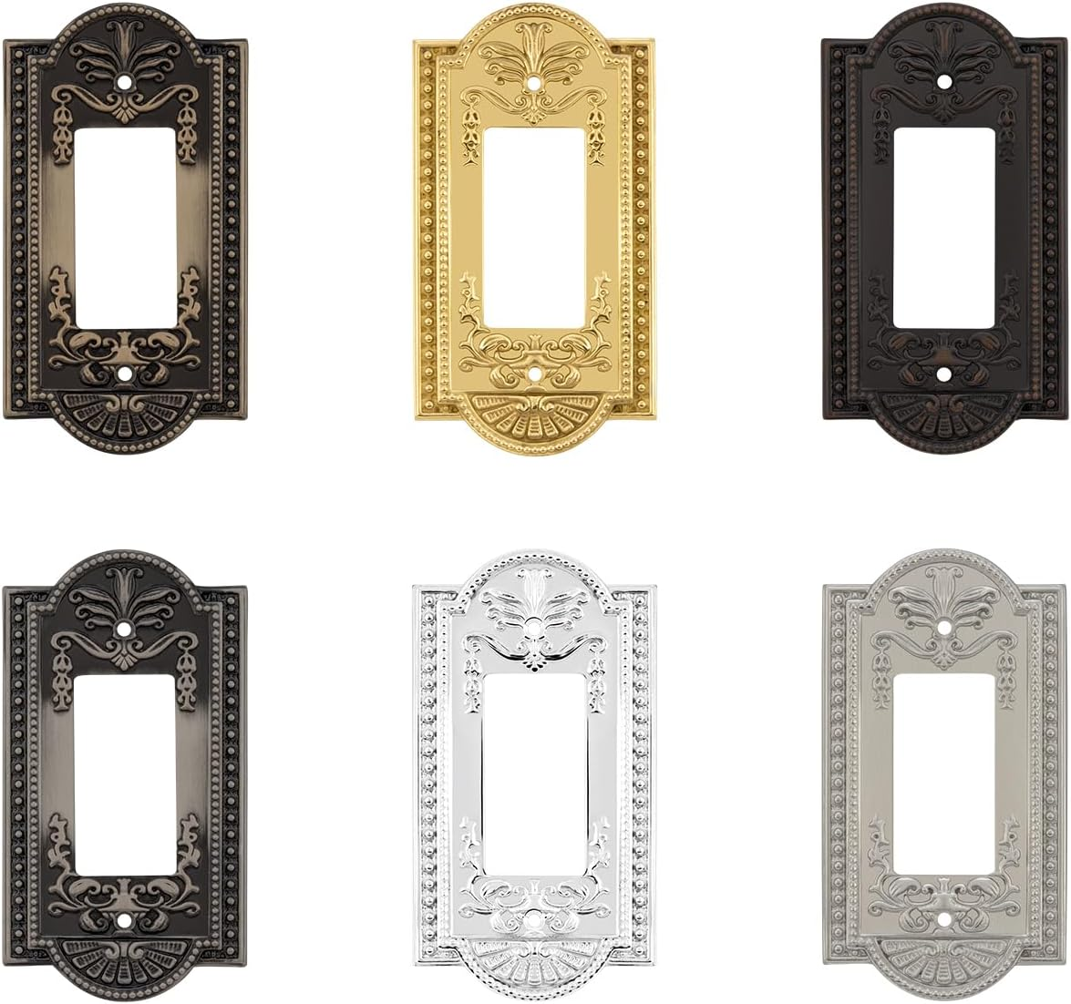 Nostalgic Warehouse 719713 Meadows Switch Plate with Single Rocker, Antique Brass - Gold image number 5