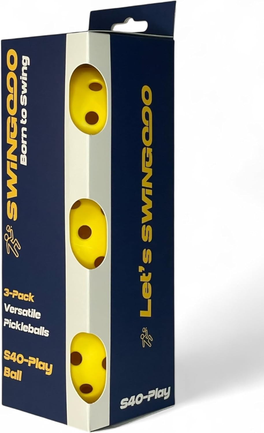 Swingooo S40 Play Verstatile Pickleballs &ndash; 40-Hole Design for Durability, True Flight, and Consistent Bounce &ndash; Set of 3 image number 6