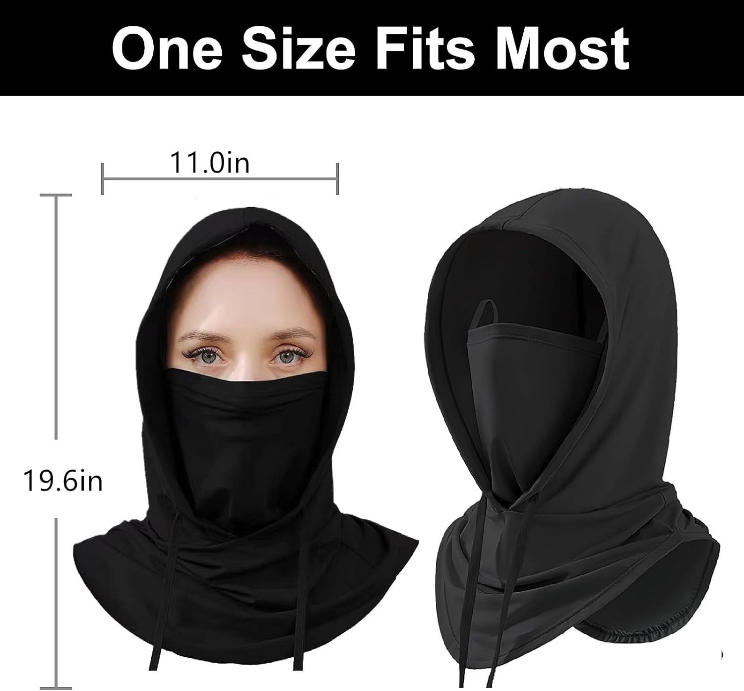 Cooling Balaclava Sun UV Protection Hood Breathable Full Head Mask Face Cover for Men Women Cycling Motorcycle Fishing image number 3