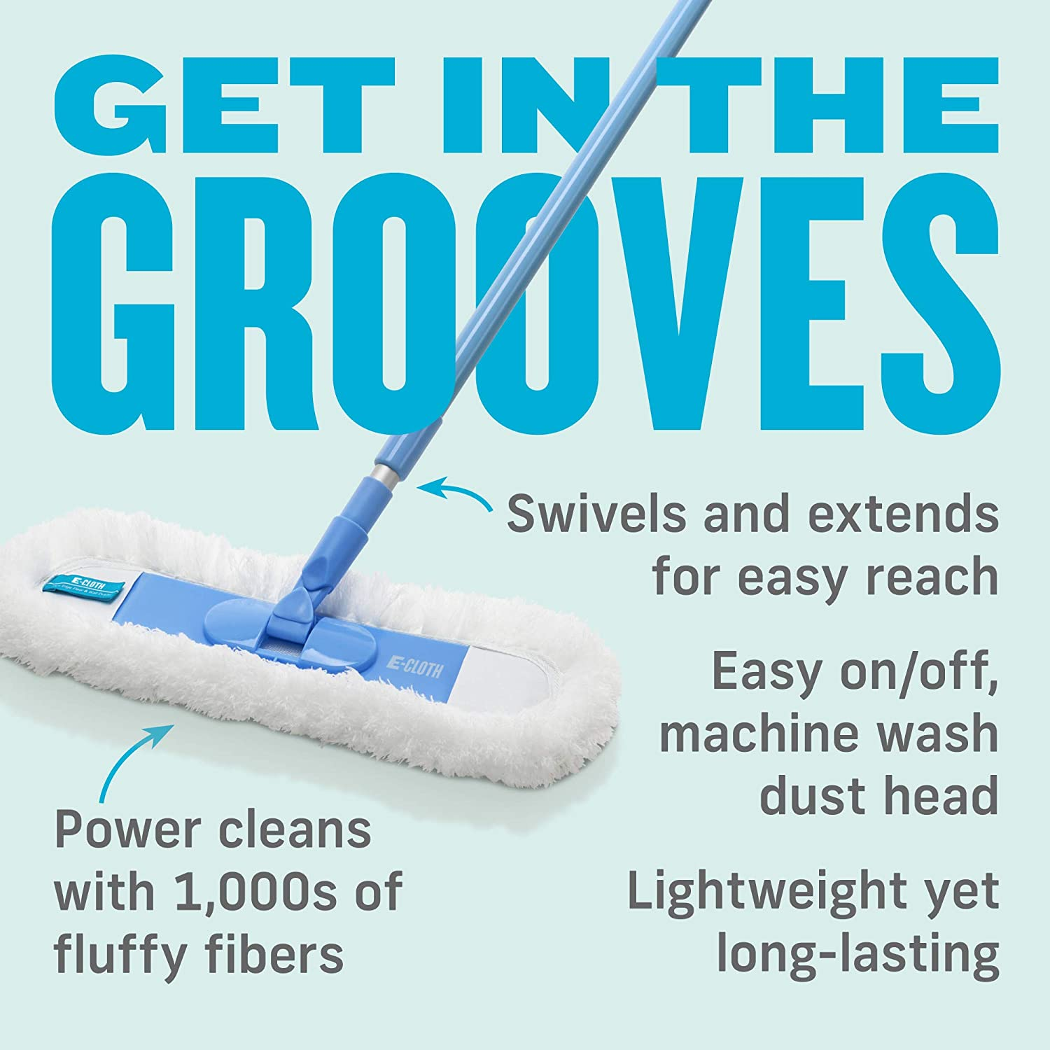 E-Cloth Floor and Wall Duster Flexi Edge Floor and Wall Duster image number 2