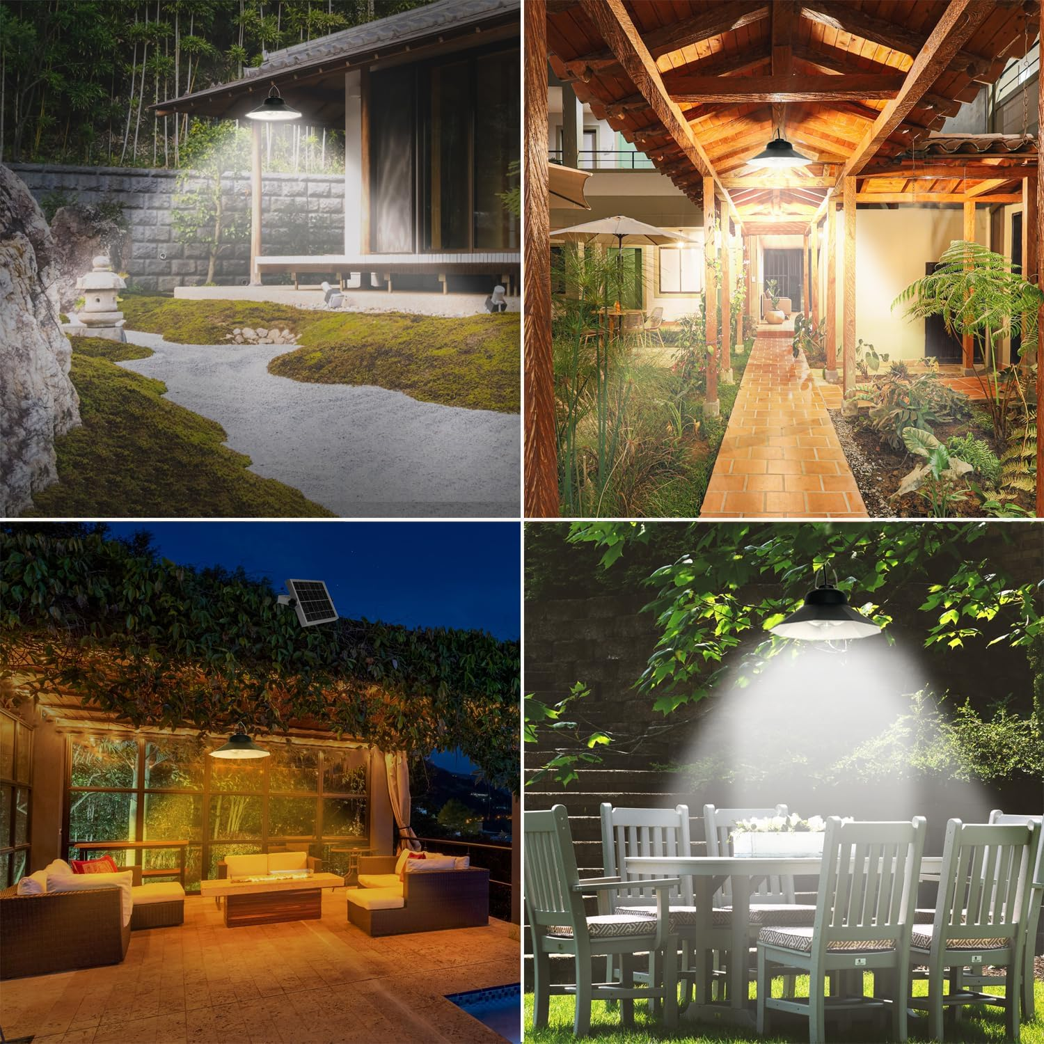 Solar Lights Indoor Outdoor 1200LM, Motion Sensor Solar Shed Light Daytime Working 3 Colors Solar Powered Security Light with Remote for Gazebo Backyard Home Barn Shed Tent image number 6