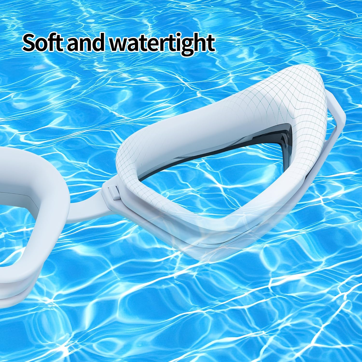 BGFOX Swimming Goggles for Adults Men & Women - 8 in 1 Set with Anti-Fog, UV Protection, Leakproof Fit,Includes Case, Nose Bridges, Cap & Accessories for Training & Lap Swimming image number 4