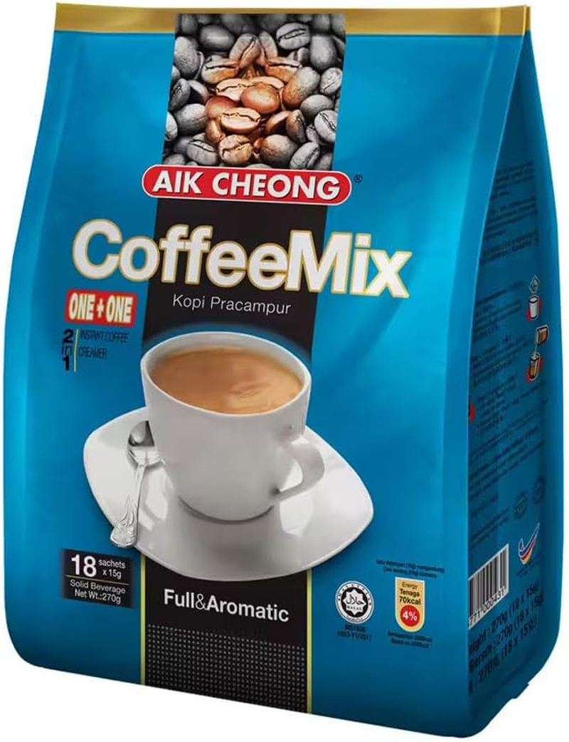 Aik Cheong 2 in 1 Coffee Mix | Instant Coffee with Non-Dairy Creamer | Smooth and Aromatic Coffee Beverage | Convenient 20 G Sachets for Quick Preparation | 12 Pack (300 G Total) image number 4