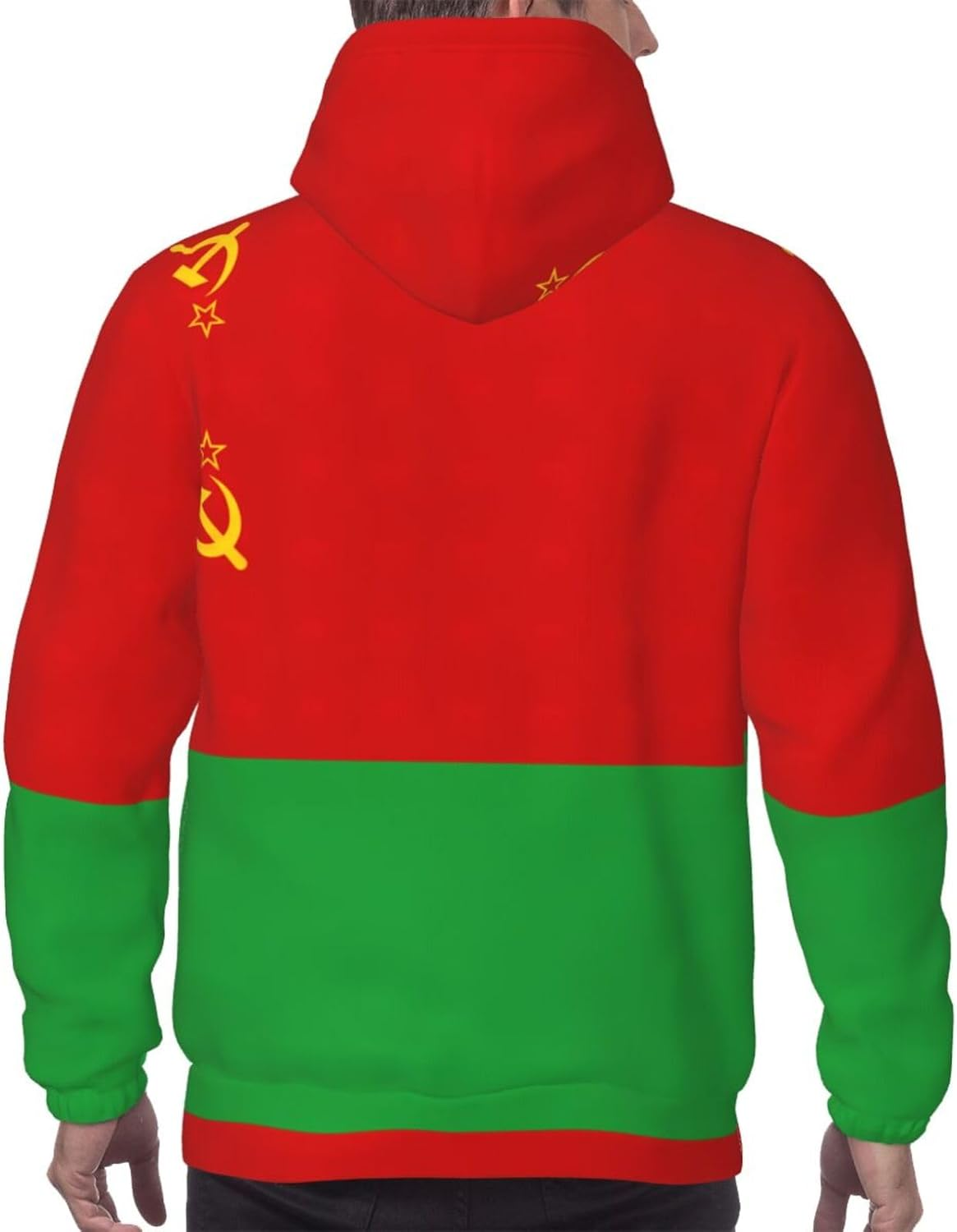 SDEGTHO Flag of Belarus Mens Christmas Oversized Hoodies Classic Hoodie Pullover Hoodies for Men Streetwear Sweatshirts image number 1
