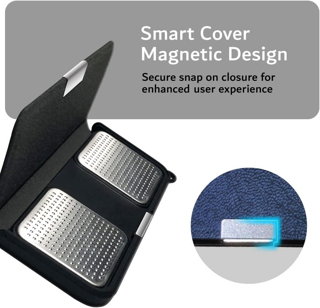 Kardiamobile Case, TUDIA Slim-Fit Heavy Duty [Merge] Extreme Protection/Rugged but Slim Case for Kardia Mobile (Blue) image number 1