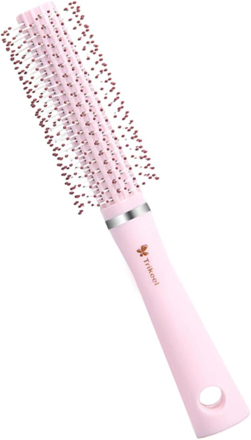 ADOCARN Volume and Bounce round Brush for Curly Hair Detangling Styling Brush for Blow Drying for Women image number 5