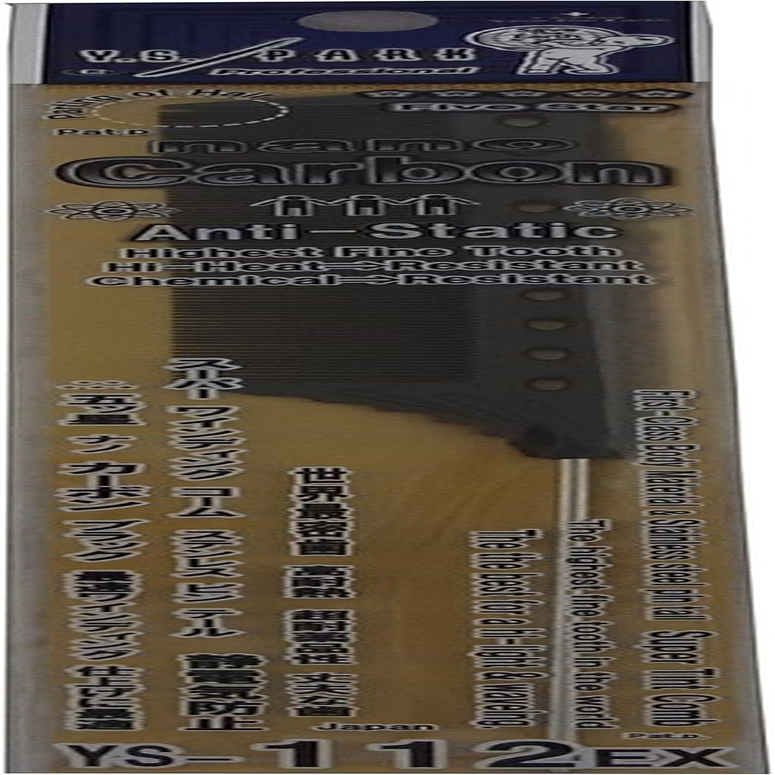 Y.S. Park YS-112 Fine Tooth Pin Tail Comb, Carbon Black, 0.09 Kg, 4981104356032 image number 1