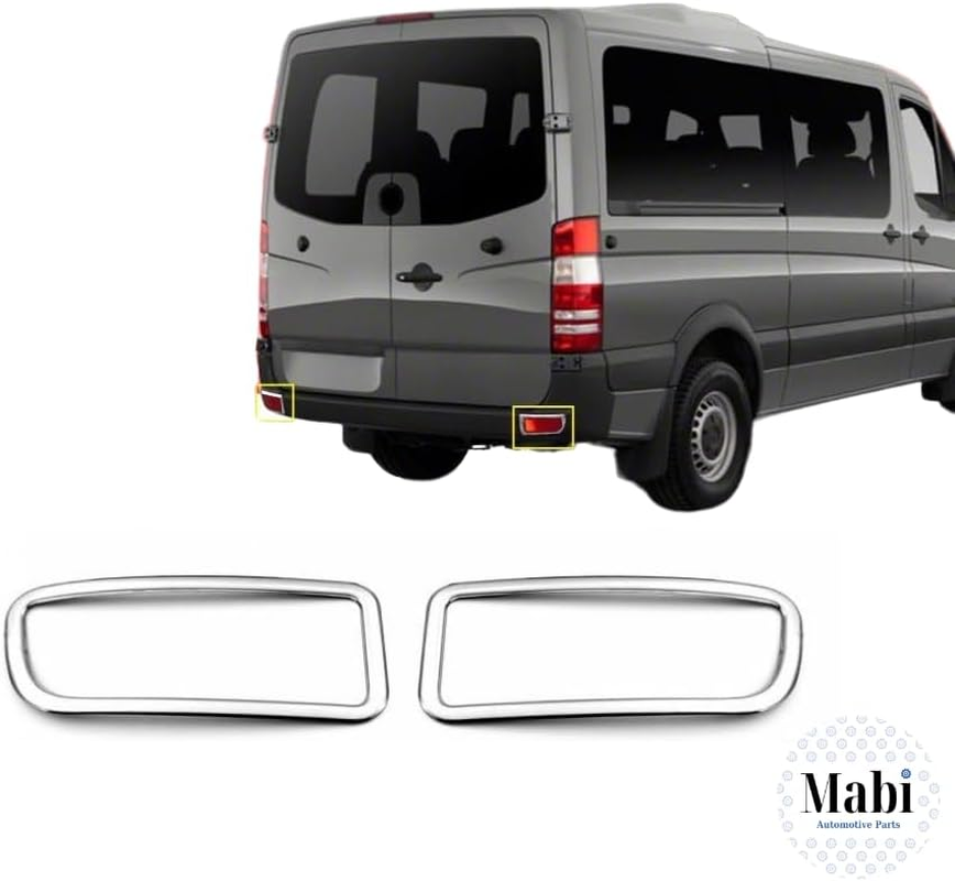 For Mercedes Sprinter W906 Chrome Rear Reflector Lath 2 Pcs image number 1
