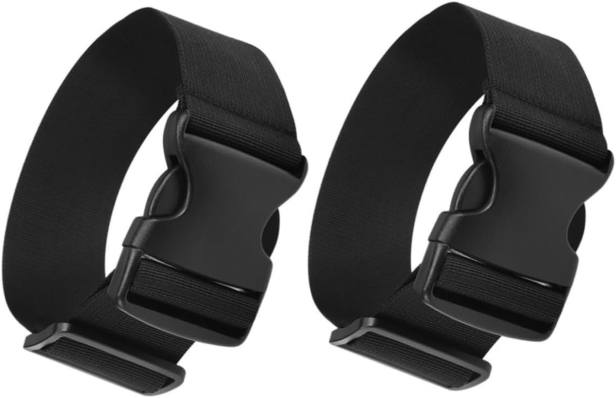 LRXIYODE 2Pcs Adjustable Buckle Straps for Luggage and Backpacks Nylon Binding Bands Lightweight Versatile Packing Straps for Camping Hiking Travel and Outdoor Use image number 4