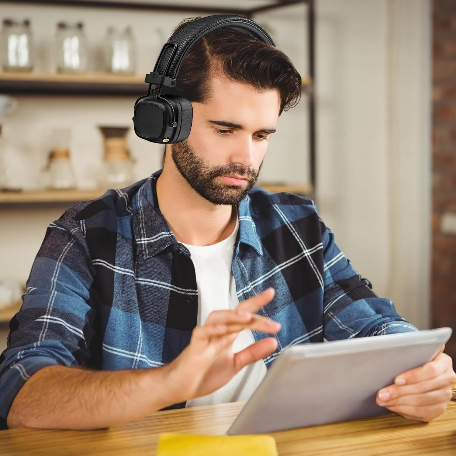 Replacement Ear Pads for Marshall Major III 3 Wired/Wireless Bluetooth On-Ear Headphones - Black