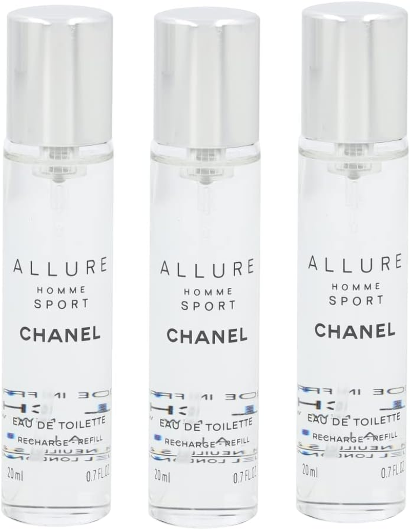 Chanel Allure Homme Sport Eau De Toilette Travel Spray Refills (3 Refills) 3X20Ml image number 3