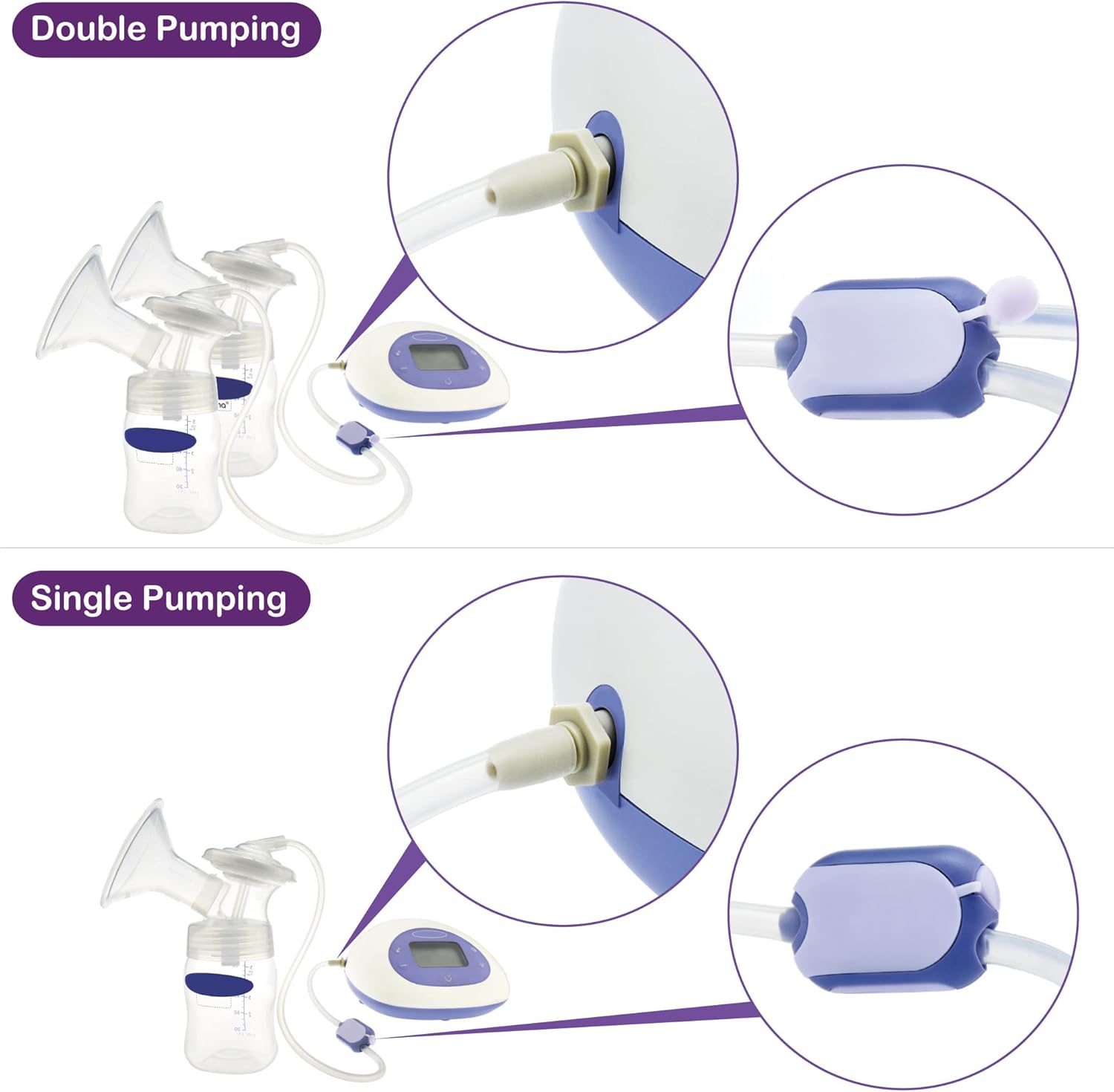 Maymom Tubing Compatible with Lansinoh Breastpump Not Original Lansinoh Pump Parts Replace Lansinoh Tubing. Work with Lansinoh Signature Pro,Lansinoh Smartpump image number 1