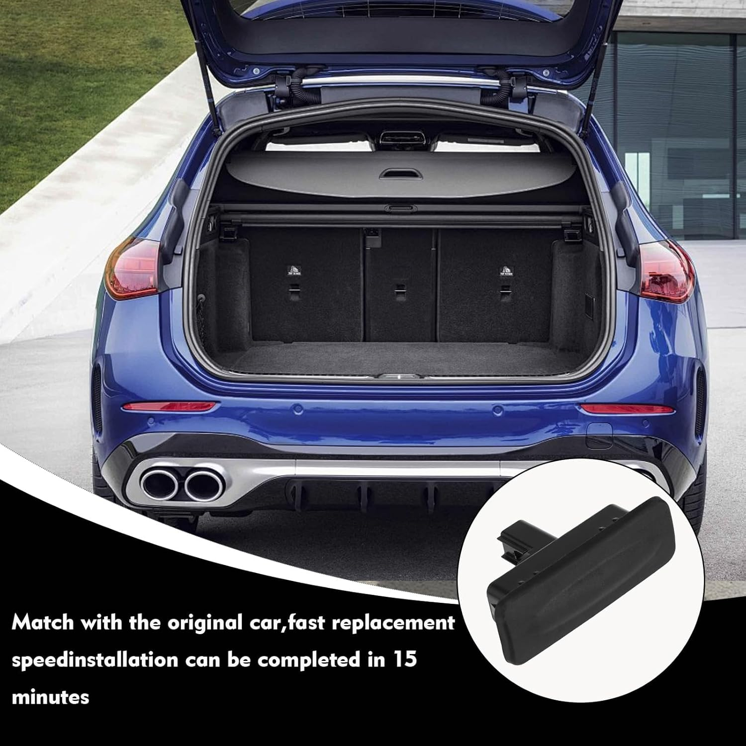 Tailgate Boot Release Button, Trunk Lid Lock Handle Button, Rear Door Hatch Liftgate Latch Switch for Hyundai I30 GD Hatchback 2012-2017 Replaces 81260-A5000, for Hyundai I30 Rear Hatch image number 3