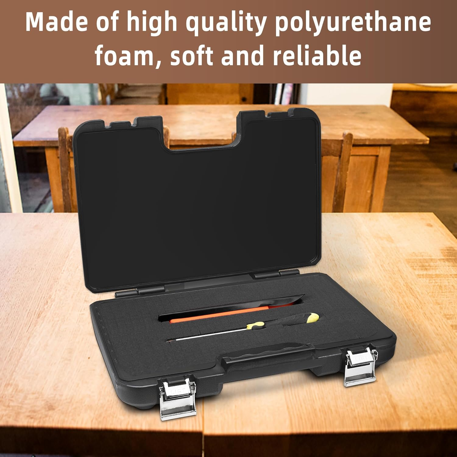 DECOHS 4 Pcs Pick and Pluck Foam Insert - 16 X 12 X 2 Inch Pre Cube Sheet Foam with Bottom Use for Board Game Box Cases Storage Drawer