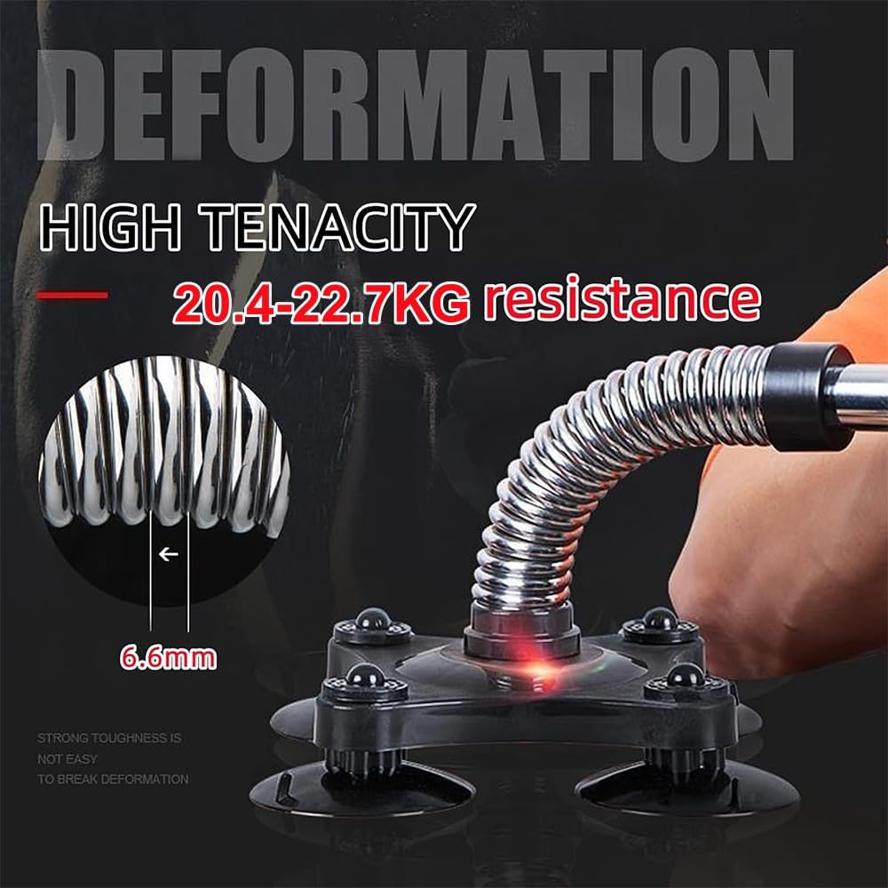 Arm Wrestling Trainer, 45-50Lbs Forearm Trainer Anchored Power Twister, Arm Wrestling Resistance Spring Bar Exerciser for Biceps, Forearms, Shoulders, Chest Home Fitness Wrist Exerciser Muscle image number 3