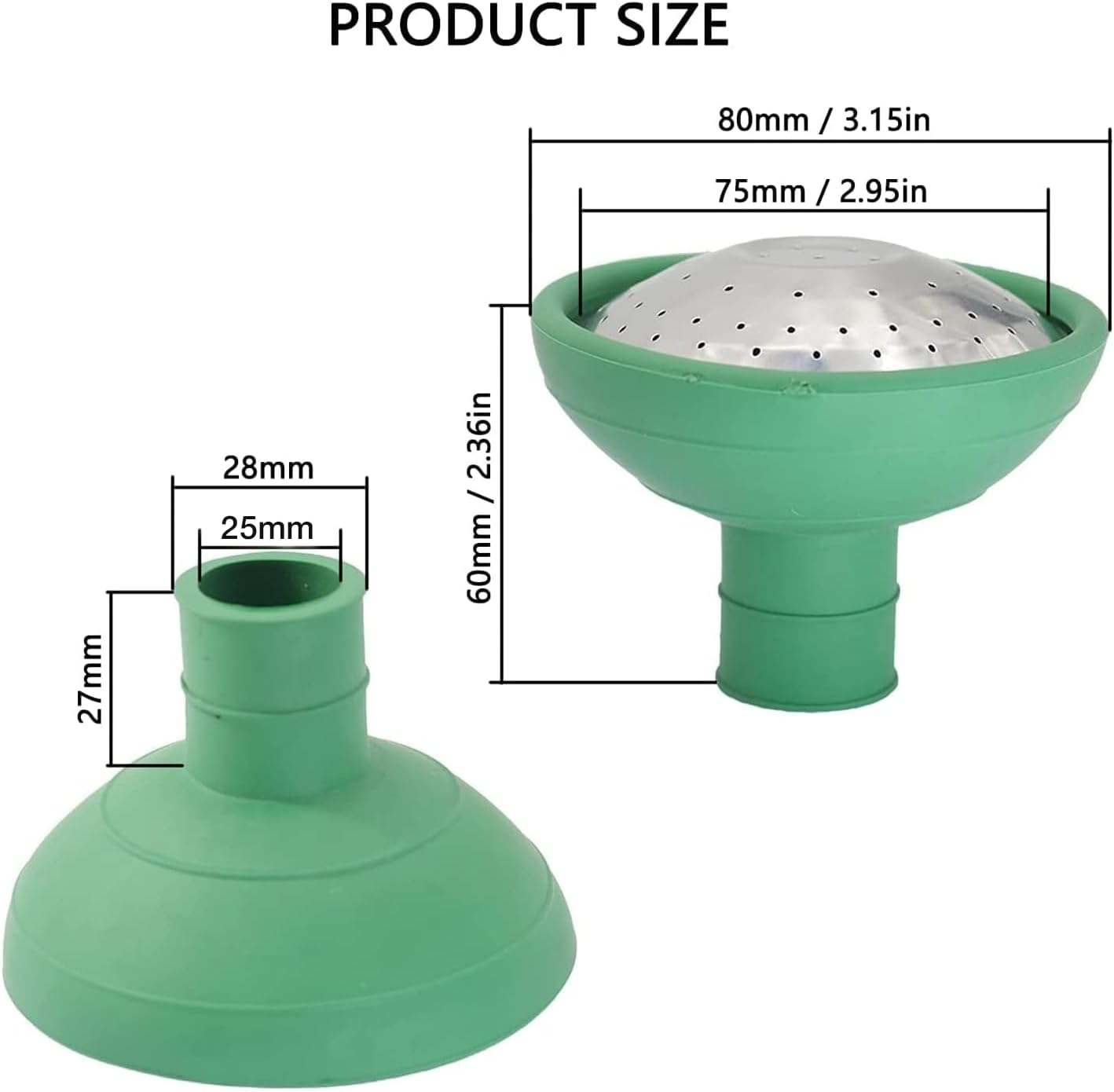 Universal Garden Watering Can Rose Head, Water Sprinkler Sprayer Fits All Standard Size Watering Cans (1 Pack) image number 5