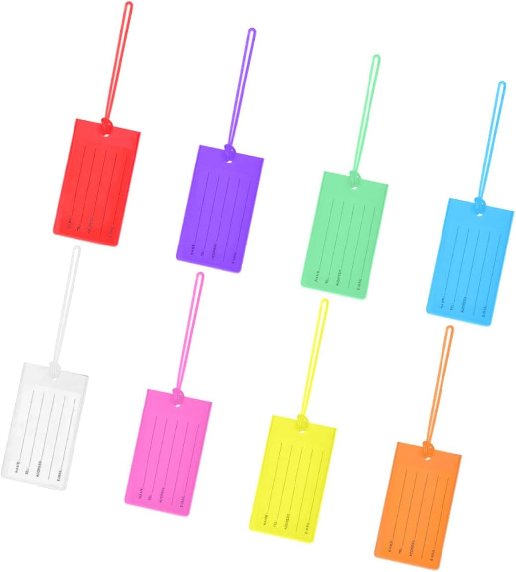 FOMIYES 8Pcs Luggage Tag Suitcase Tags Travel Accessories for Suitcases Hand Luggage Name image number 6