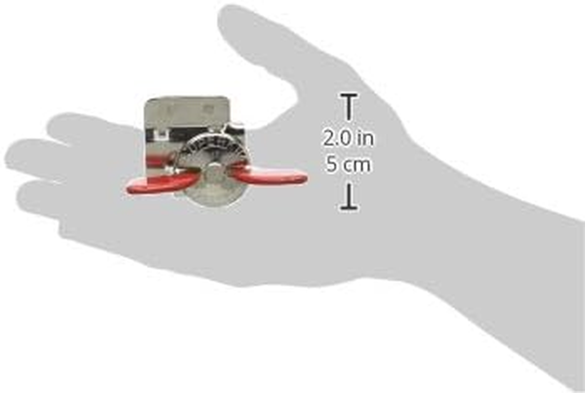 Nogent Super Kim Safety Can Opener, Made in France, Leaves No Sharp Edges, Red image number 1