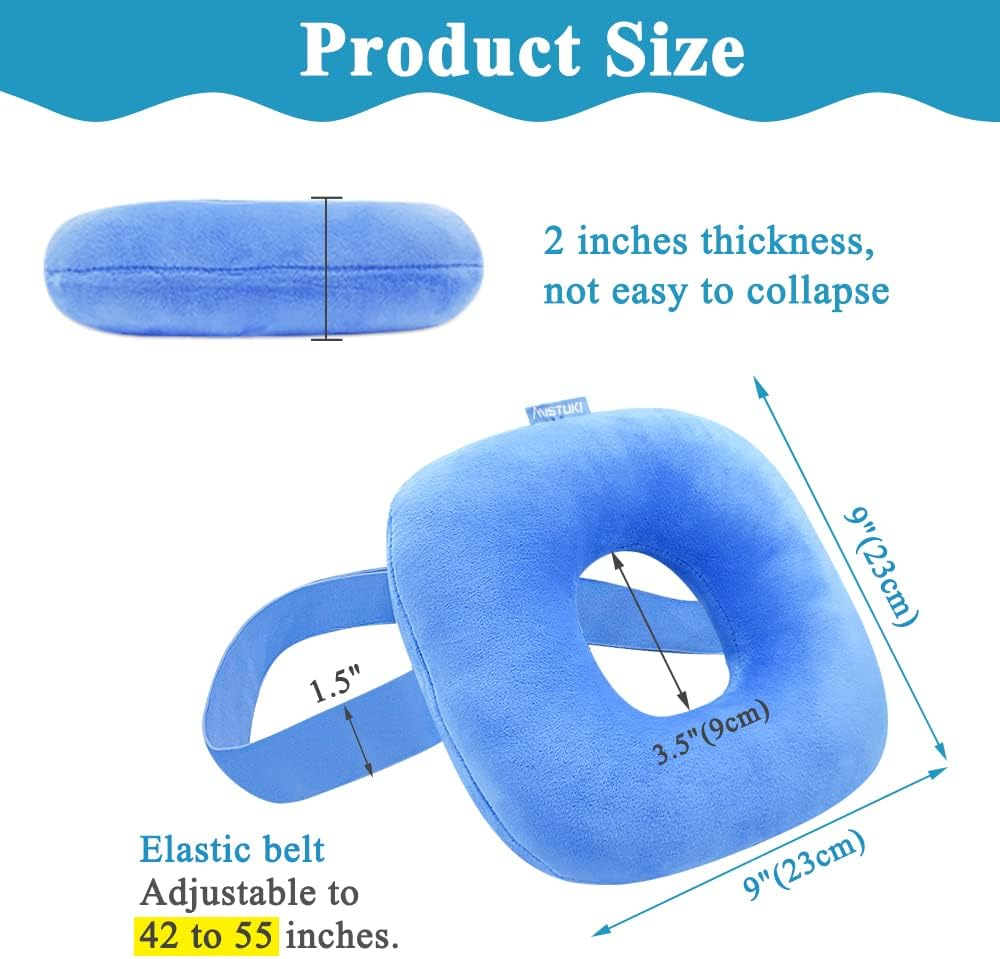 Ear Piercing Pillow with for Side Sleepers with Hole CNH Donut Protector Pillow Ear Pressure Sores Pain Aches Relief Medical Ear Guard Care Pillow Cushion image number 5