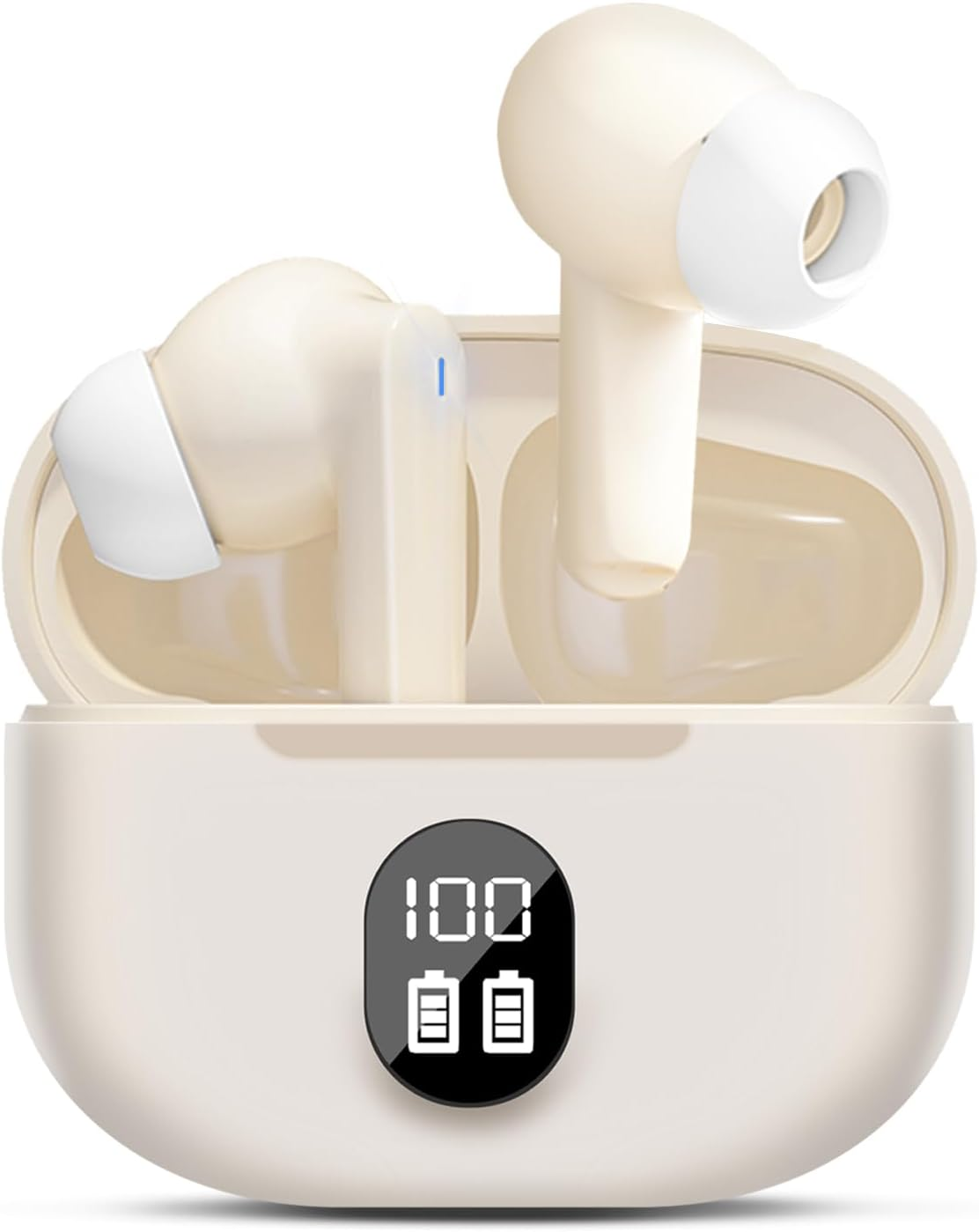 Dinow Wireless Bluetooth Headphones Beige