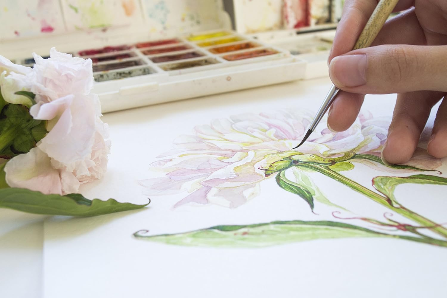 Clairefontaine Etival Spiral Watercolour Pad, 300Gsm, Torchon, 30 X 40 Cm image number 5