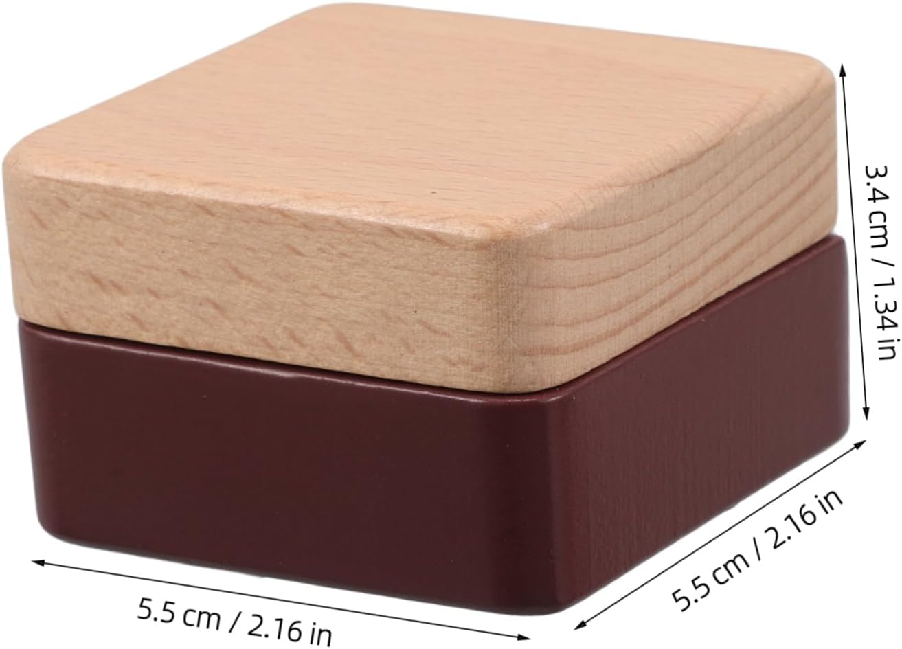 CALLARON Tooth Storage Kept for Newborns Boys and Girls Handmade Square Holder for First Tooth Portable Dental Organizer for Home School image number 3