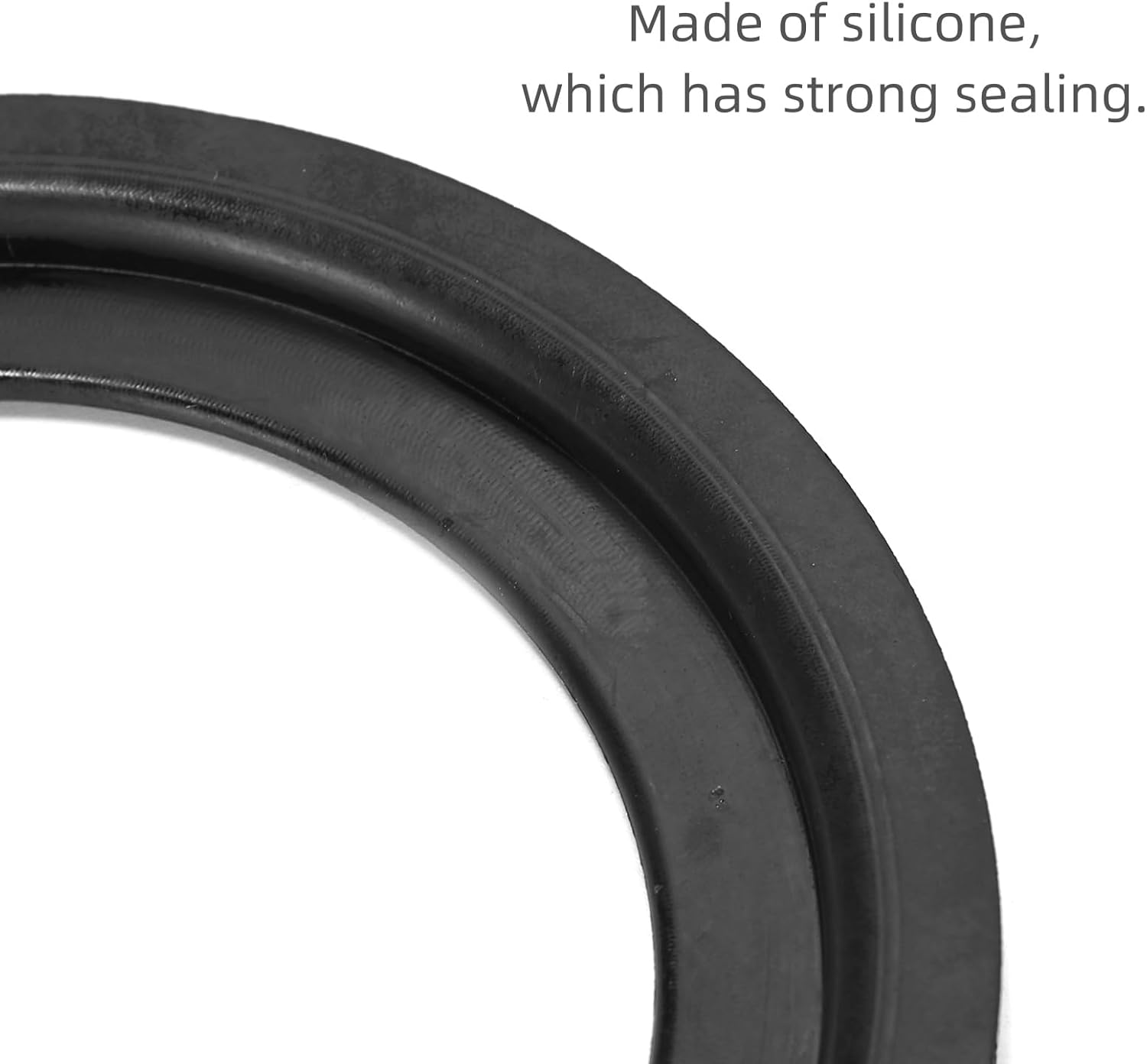 2 Pcs RV Toilet Accessories Silicone Gasket (4Inx2.8Inx0.3In) OE 385311658 Compatible with Dometic 300 310 320 Series