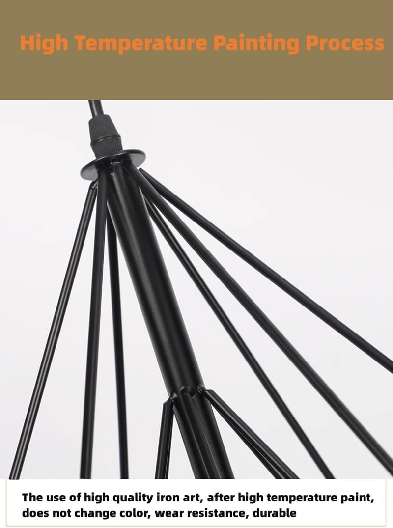 Industrial 3-Light Pendant Light Kitchen Adjustable Flush Mount Ceiling Lighting for Kitchen Island Living Room Bedroom Hallway, Vintage Hanging Pendant Lights Fixture