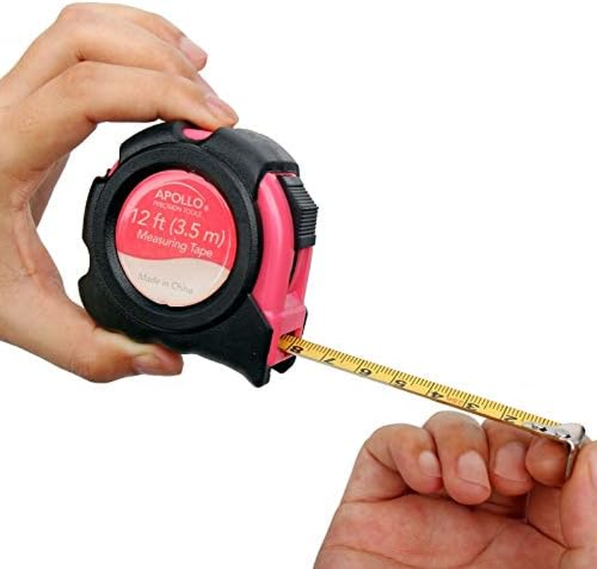 Apollo Tools Original 39 Piece General Household Tool Set in Toolbox Storage Case with Essential Hand Tools for Everyday Home Repairs - Orange image number 3