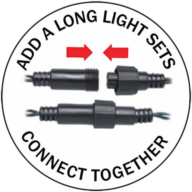 520 LED Connectable Fairy Light Chain Dark Green Cable - 3 Colour Options - Multicolour - 520M image number 4