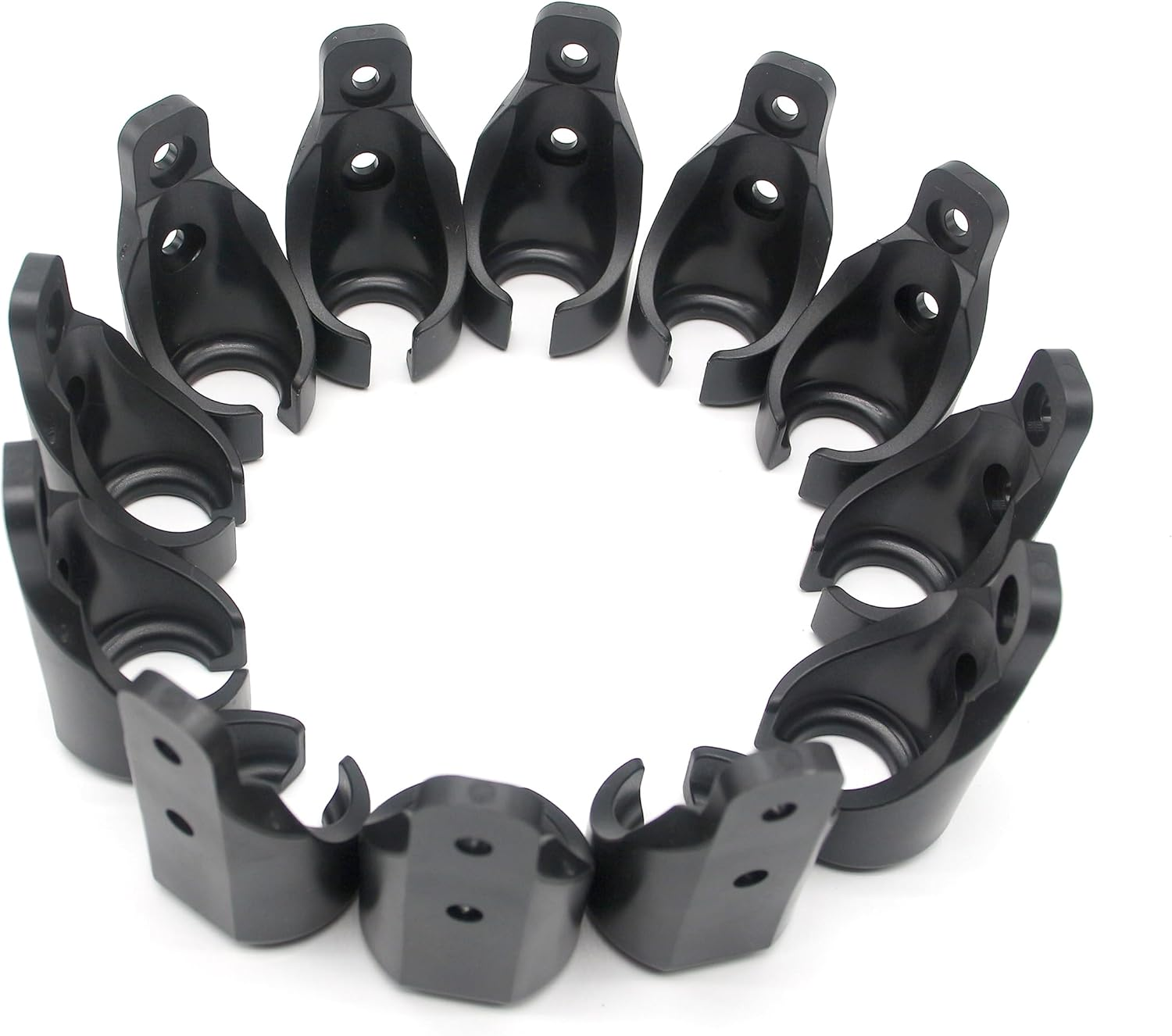 Bungee Kit for Roller Shade Parts Replacement Sun Shades Blackout Roller up Blinds Tie down (Black, 12 Circle Receiver) image number 1