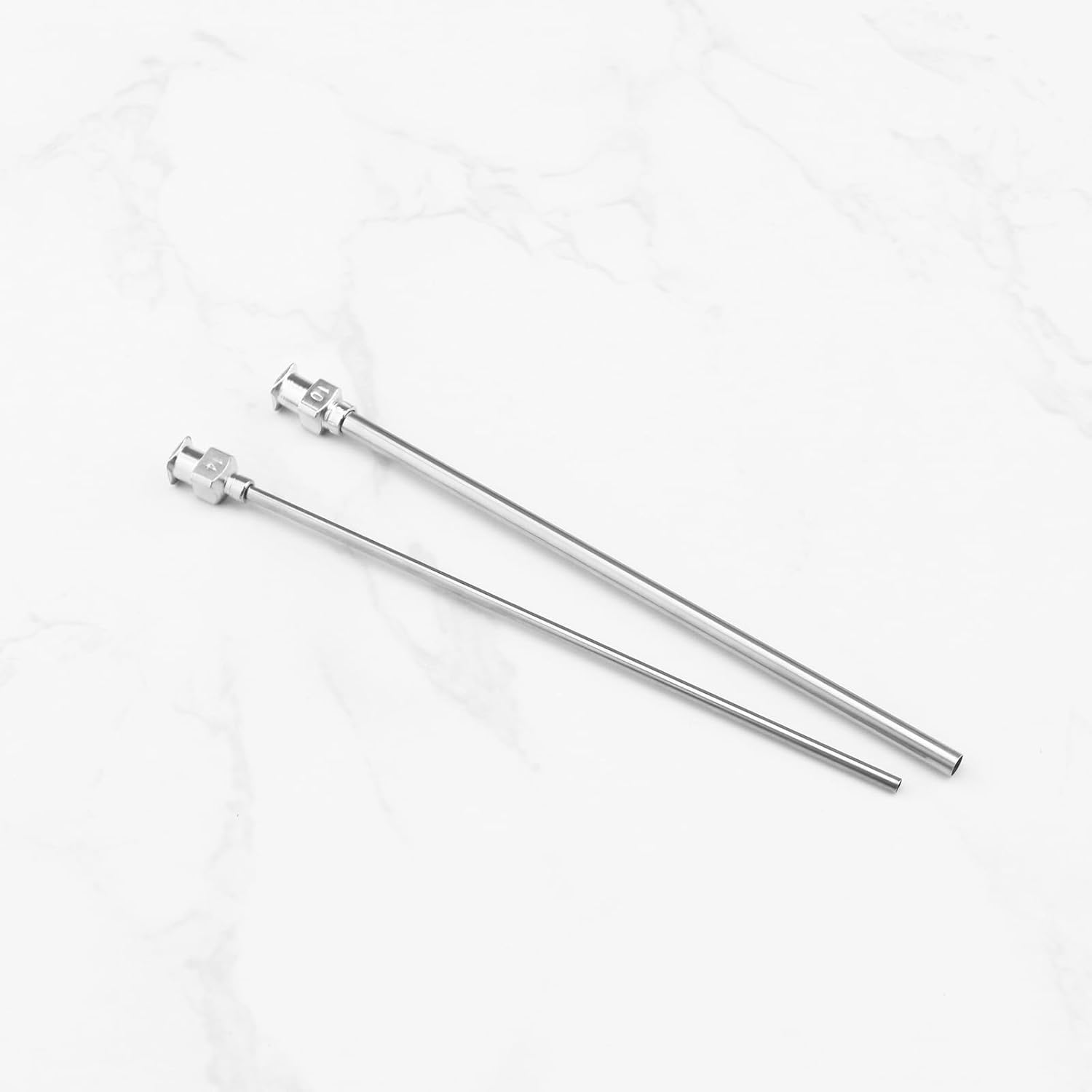 Be in Your Mind 12PCS Stainless Steel Dispensing Needles 112Mm Total Length 8G/10G/12G/14G Blunt Needles for Industrial Use and Experiments Silver image number 2