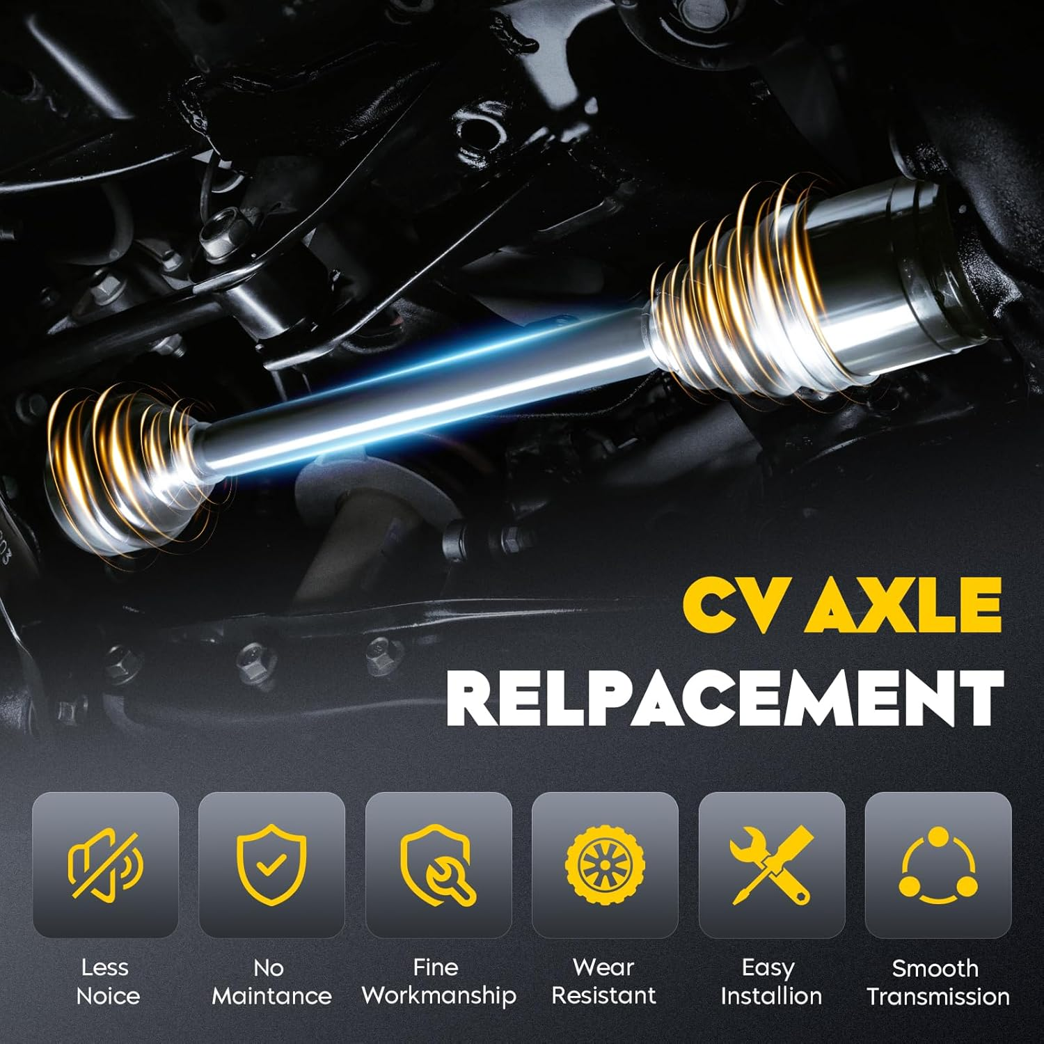 Front Left Right CV Axle Shaft K7561-15310 K7561-15313 for Kubota RTV 900 1100 1140 CPX, RTV900 2004-2011, RTV1100 2007-2013, RTV1140CPX 2011 2012 2013 2014 2015 2016 image number 5