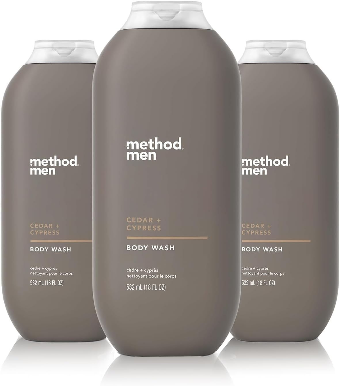 Method Men, Cedar + Cypress Body Wash, 18Oz, 3 Pack, Packaging May Vary image number 1