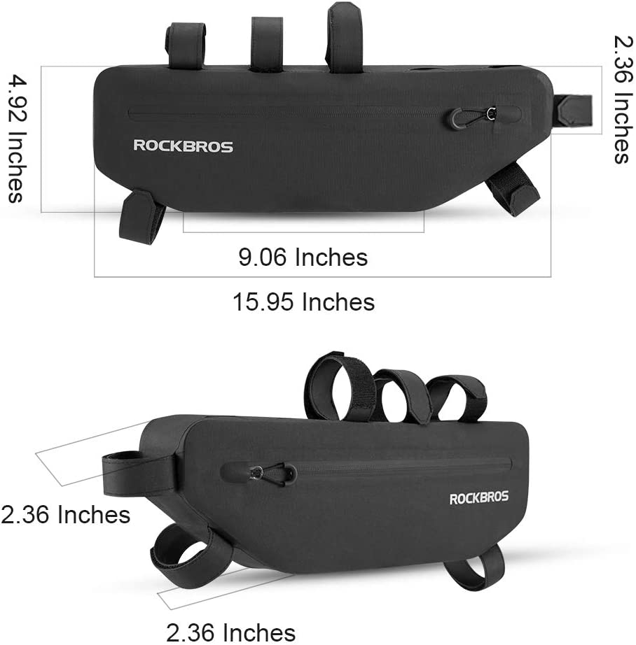 ROCKBROS Bike Frame Bag Water Resistant Bike Triangle Bag Bicycle under Top Tube Bag Corner Pouch Storage Bag for Cycling image number 6