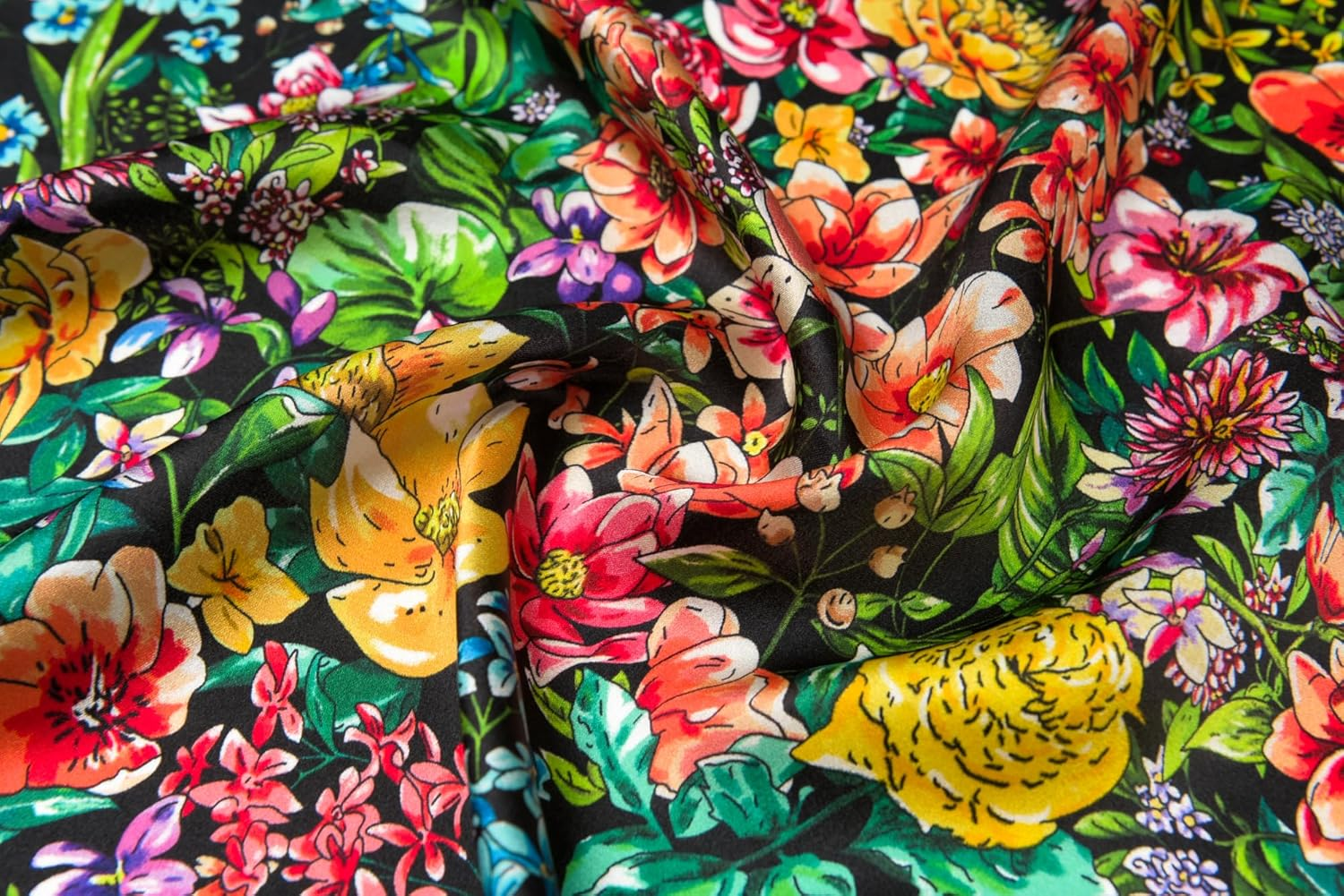 100% Pure Mulberry Silk Square Scarf 25.6" X25.6'' - Head & Neck Scarf for Women, Gift-Packaged image number 4