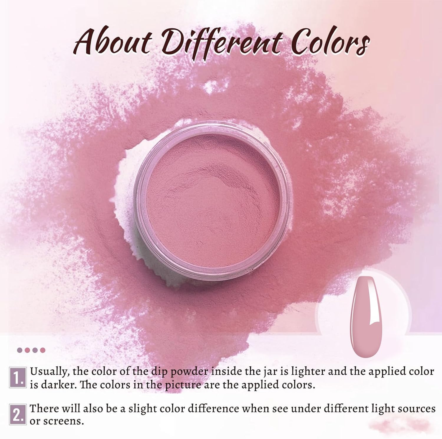 Honey Joy Dip Powder Nail Kit Starter, 4 Colors Light Pink Nude Skin Tone Dipping Powder Liquid Set with Base Top Coat Activator for Nail Art Manicure Salon DIY No LED Nail Lamp Needed, Dip-7Pcs-05