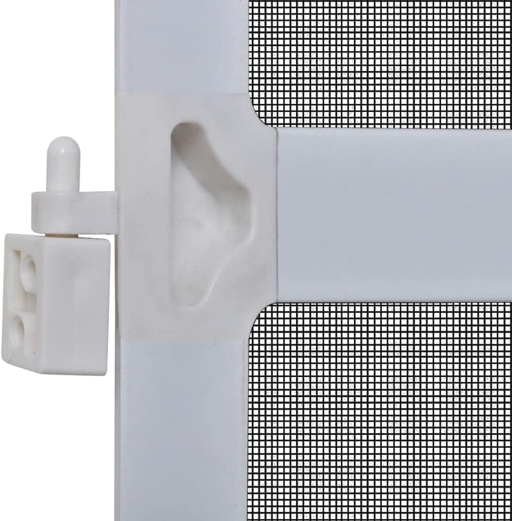 Vidaxl Hinged Insect Screen for Doors White 100X215Cm Fly Mesh Guard Curtain image number 1