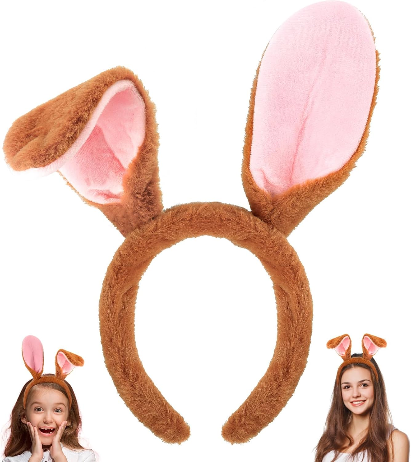 Easter Bunny Ears Headband Rabbit Ears Headband Bunny Costume Accessories Halloween Cosplay Hairbands