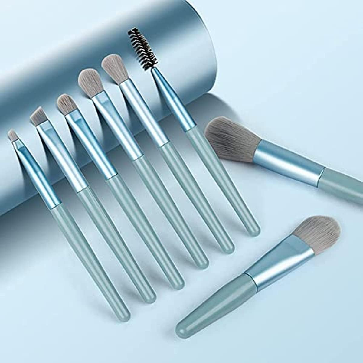 Makeup Brush Set, Mini Make up Brushes for Foundation, Powder, Blush Eyeshadow, Eyelash and Concealer, 8Pcs Makeup Brushes Set Professional for Cosmetics with Makeup Bag image number 4