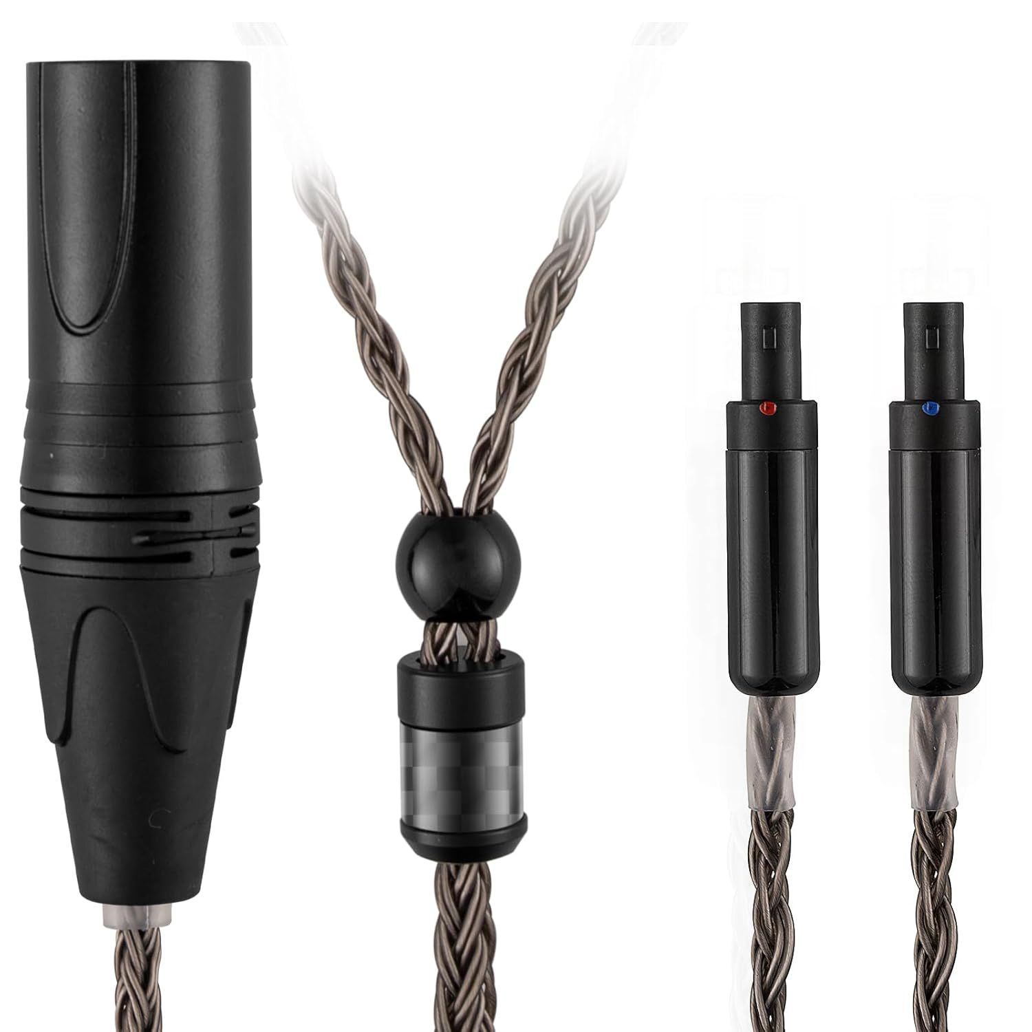 SYRNARN 4 Pin XLR Balanced Headphone Cable Compatible with Sennheiser Hd800S HD800 Hd820S HD820 HD8XX Dharma D1000 16 Core Upgrade Replacement Cord (With 4 Pin XLR Balanced, 1.5Meters/5Ft)