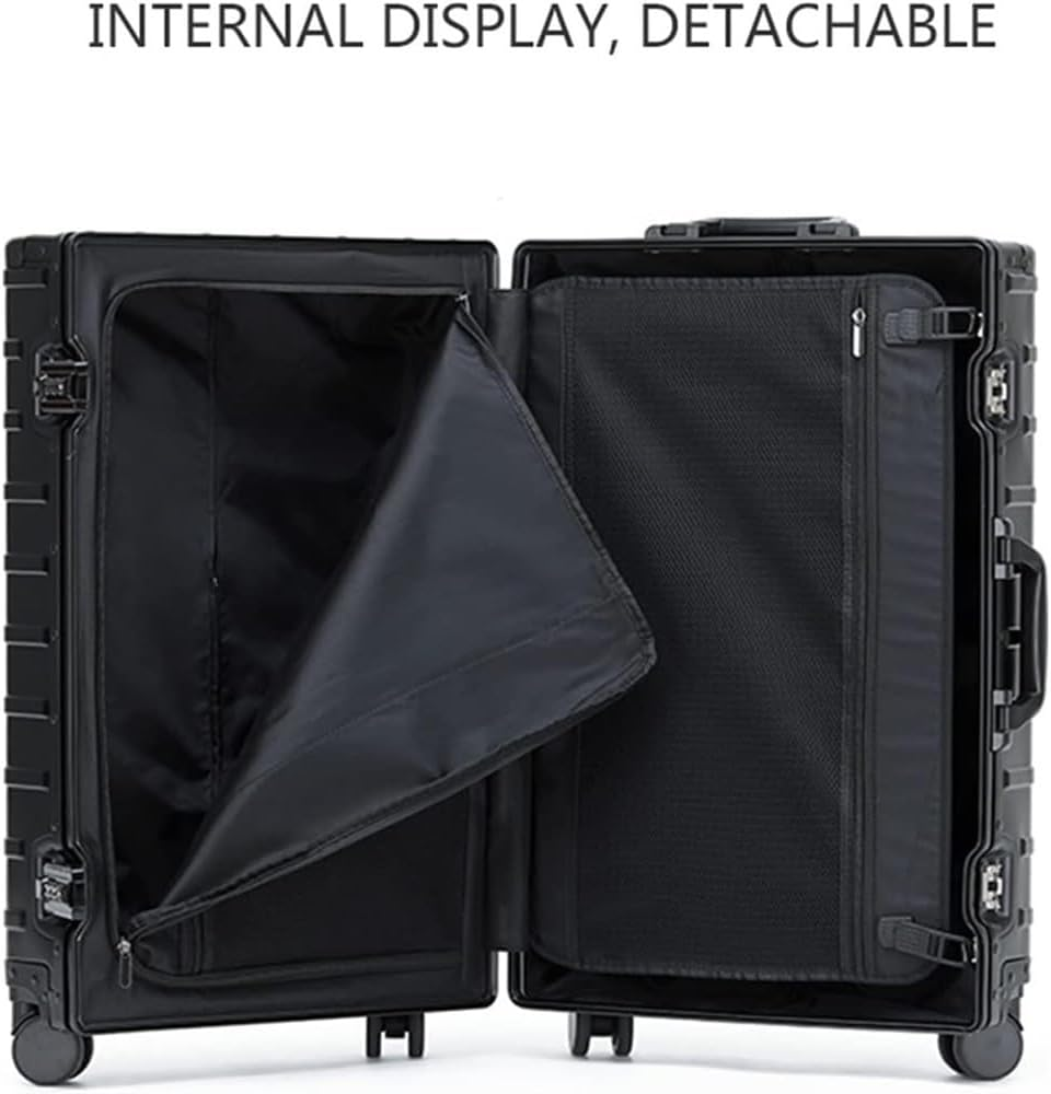 BIRJXVTO Carry-On Suitcase Luggage Suitcases with Wheels Aluminum Magnesium Alloy Carry on Luggage Large Capacity Suitcase Carry-On Suitcases Carry on Luggages image number 1