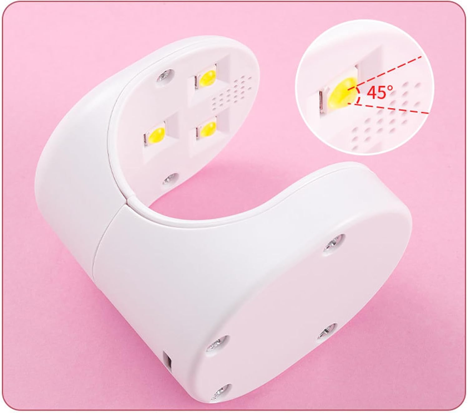 Mini UV Light for Nails Portable UV Nail Lamp 16W Gel Nail Professional UV Light Innovative Nail Drying Machine Small UV Nail Lamp Compact Design Single Nail UV Light
