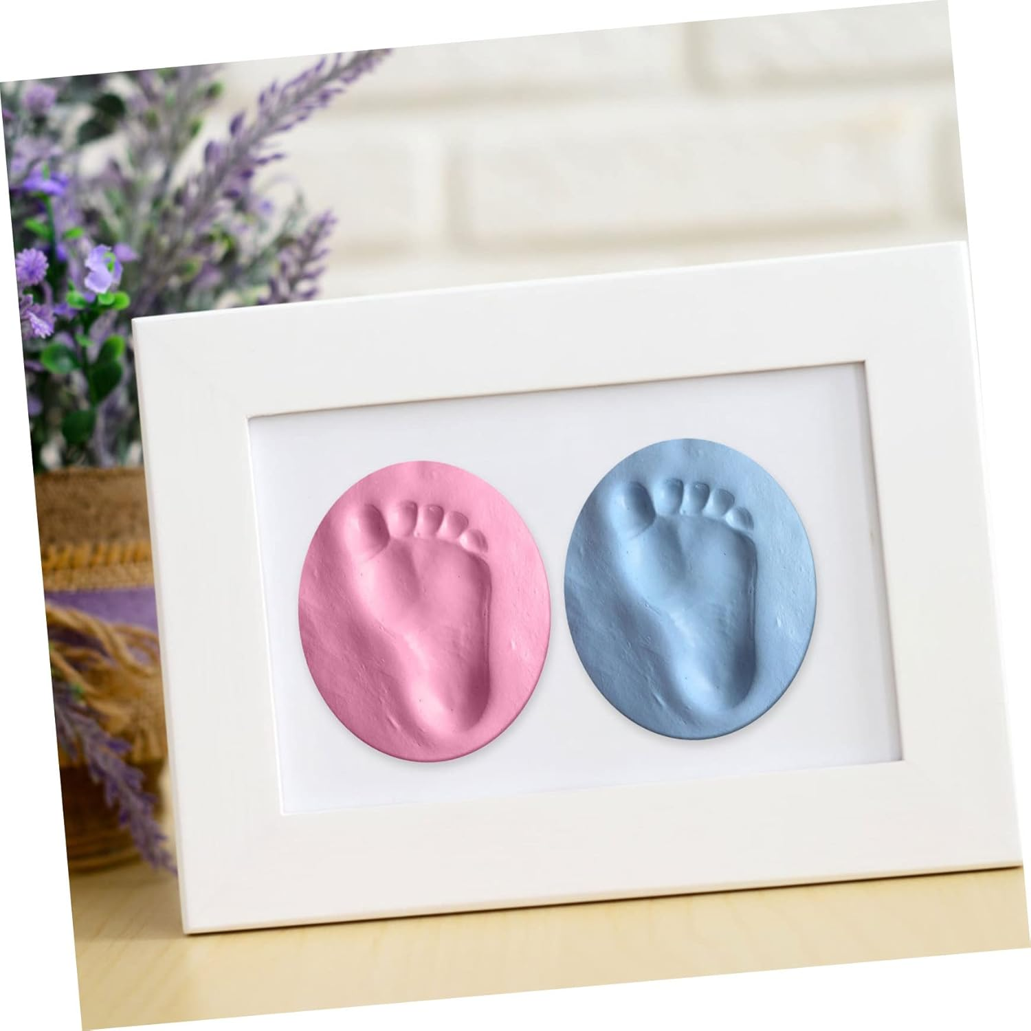 4Pcs Handprint Footprint Kit Newborn Keepsake Ornament Kit Handprint Footprint Molds image number 5
