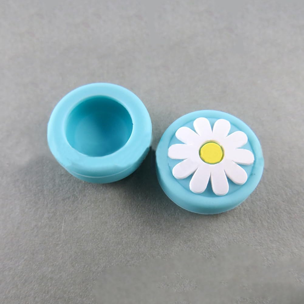 Daisy Joystick Thumb Stick Cap Universal Thumbstick Grip Cover Protective Cap Silicone Lite Button Cap Rocker Cap for Game Machine 8PCS image number 2