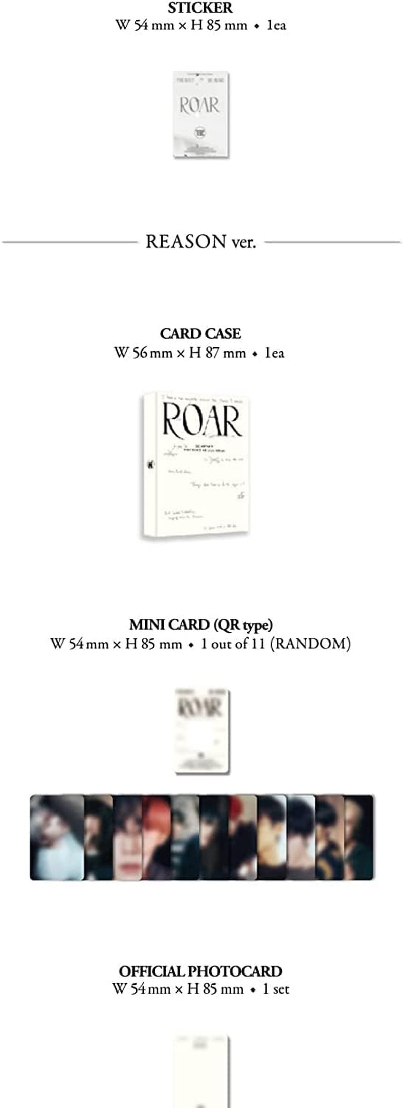 The Boyz BE Awake Roar 8Th Mini Album Platform Version Card Case+Mini QR Type Card+Official Photocard+Selfie Photocard+Sticker+Tracking Sealed (Random) - Reason Version image number 3