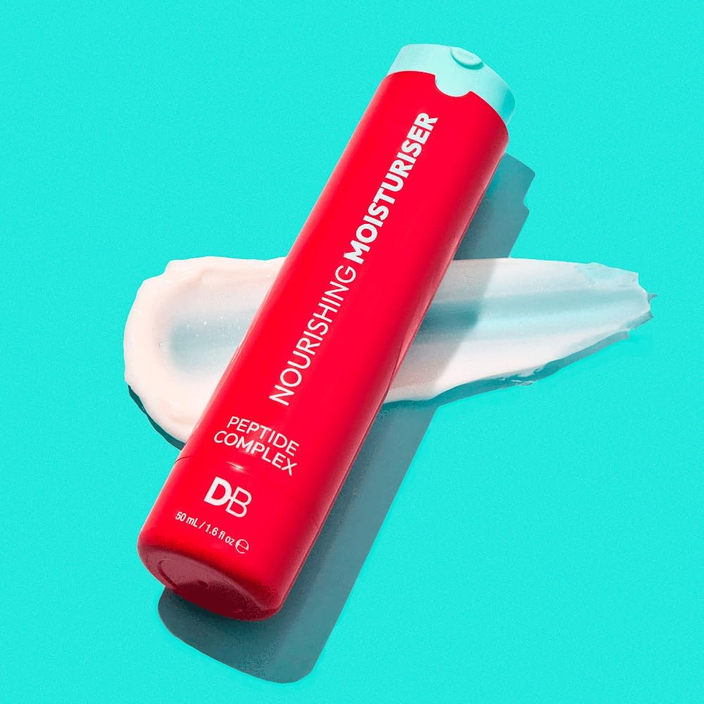 DB Cosmetics Nourishing Moisturiser Peptide Complex | Daily Deep Hydration, Softer Skin. Lightweight Day Cream. Ceramides, Peptides, Jojoba Oil, Vitmains B5 + E. 50Ml image number 5